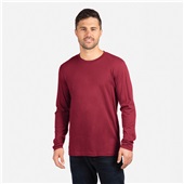 Next Level Unisex Cotton Long Sleeve T-Shirt 3601 CARDINAL Primary