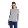 Next Level Women's Cotton Relaxed Long Sleeve T-Shirt 3911 HEATHER GRAY Primary