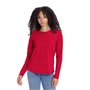 Next Level Women's Cotton Relaxed Long Sleeve T-Shirt 3911 RED Primary