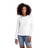 Next Level Women's Cotton Relaxed Long Sleeve T-Shirt 3911 WHITE Primary