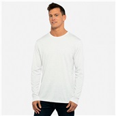Next Level Unisex Tri-Blend Long Sleeve T-Shirt 6071 HEATHER WHITE Primary