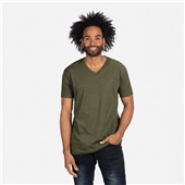 Next Level Unisex CVC V-Neck T-Shirt 6240 MILITARY GREEN Primary