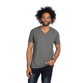 Next Level Unisex CVC V-Neck T-Shirt 6240 DARK HEATHER GRAY Primary