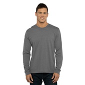 Next Level Unisex Sueded Long Sleeve T-Shirt 6411 HEATHER HEAVY METAL Primary