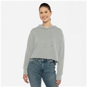 Next Level Laguna Sueded Raw Edge Crop Hoodie 9384