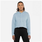 Next Level Laguna Sueded Raw Edge Crop Hoodie 9384