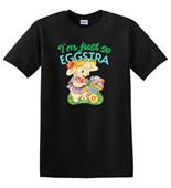Epic Adult/Youth I'm Just So Eggstra Lamb Eggs Easter Cotton Graphic T-Shirts