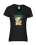 Epic Ladies I'm Just So Eggstra Lamb Eggs Easter V-Neck Graphic T-Shirts
