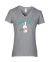 Epic Ladies Guess What Bunny Butt Funny Easter V-Neck Graphic T-Shirts