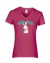 Epic Ladies Guess What Bunny Butt Funny Easter V-Neck Graphic T-Shirts