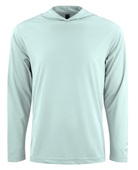 Zorrel Brooklyn Mens Long Sleeve Interlock Hooded T-Shirt Z4565 SEAFOAM Primary