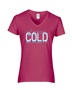 Epic Ladies I'm Always Cold Freezing AC Ice V-Neck Graphic T-Shirts