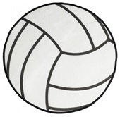 Tandem Round Volleyball Beach Towel