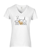 Epic Ladies Band MOM French Horn Music Symphony Club V-Neck Graphic T-Shirts