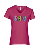 Epic Ladies SYBAU internet text app slang V-Neck Graphic T-Shirts
