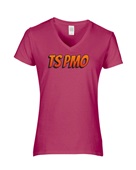 Epic Ladies TS PMO internet text app slang V-Neck Graphic T-Shirts