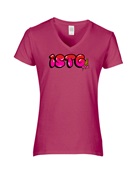 Epic Ladies ISTG internet text app slang V-Neck Graphic T-Shirts