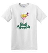 Epic Adult/Youth Dink Responsibly Pickleball Martini Bow Cotton Graphic T-Shirts