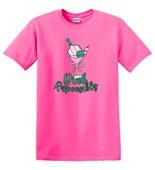 Epic Adult/Youth Dink Responsibly Pickleball Pink Martini Cotton Graphic T-Shirts