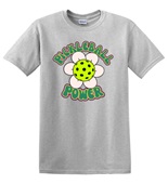 Epic Adult/Youth Pickleball Power Daisy Hippie Retro Cotton Graphic T-Shirts