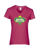 Epic Ladies Pickle Baller Pickleball Paddles Ball V-Neck Graphic T-Shirts