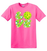 Epic Adult/Youth LOVE Pickleball Dink Paddle Game Cotton Graphic T-Shirts