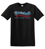 Epic Adult/Youth Baseball Laces Hit Hard Run Fast Cotton Graphic T-Shirts
