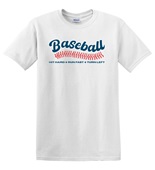 Epic Adult/Youth Baseball Laces Hit Hard Run Fast Cotton Graphic T-Shirts
