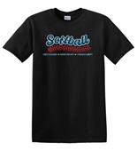 Epic Adult/Youth Softball Laces Hit Hard Run Distress Cotton Graphic T-Shirts