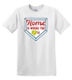 Epic Adult/Youth Home Is Where The Heart Is Softball Cotton Graphic T-Shirts