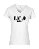 Epic Ladies Flint And Steel Song Funny Movie Mine V-Neck Graphic T-Shirts