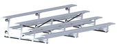4 Row 15' Bleacher Single Foot Plank Tip & Roll BLCH-4TRG