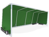 CTS-18 - Club Team Shelter - Portable - Aluminum Frame with Weather Resistant Covering - 10 Seat