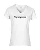 Epic Ladies Technoblade Legend Funny Movie Pig Mine V-Neck Graphic T-Shirts