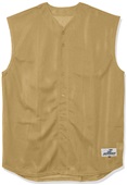 Adult Youth Mesh Full Button Front Sleeveless Baseball Jerseys