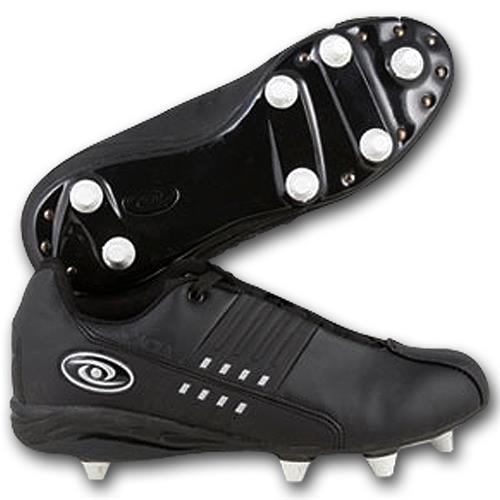 Black low football fashion cleats