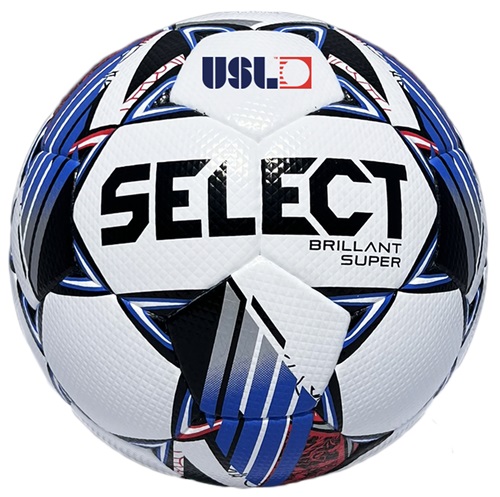 SELECT Brillant Super V22 Ballon De Football, Blanc/gris/bleu, Taille 5