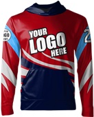 Sublimated Fleece-Lined Hoodie - "Fire" Custom Team Gear