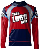 Sublimated Fleece-Lined Hoodie - "Swoop" Custom Team Gear