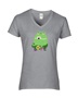 Epic Ladies Pride Love Non Binary Frog Ally lgbtqia V-Neck Graphic T-Shirts