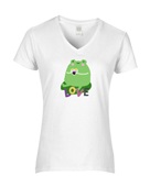 Epic Ladies Pride Love Non Binary Frog Ally lgbtqia V-Neck Graphic T-Shirts