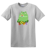 Epic Adult/Youth Pride Gay Frog Love Ally LGBTQIA Cotton Graphic T-Shirts