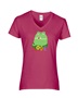 Epic Ladies Pride Gay Frog Love Ally LGBTQIA V-Neck Graphic T-Shirts