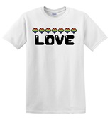 Epic Adult/Youth Pride Pixel Craft Love Ally LGBTQIA Cotton Graphic T-Shirts
