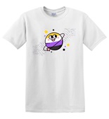 Epic Adult/Youth Pride Non Binary Planet Ally LGBTQIA Cotton Graphic T-Shirts