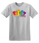 Epic Adult/Youth Pride Proud Ally Love Rainbow LGBTQIA Cotton Graphic T-Shirts