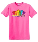 Epic Adult/Youth Pride Proud Ally Love Rainbow LGBTQIA Cotton Graphic T-Shirts