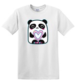 Epic Adult/Youth Pride Trans Panda Love Rainbow LGBTQIA Cotton Graphic T-Shirts