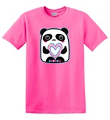 Epic Adult/Youth Pride Trans Panda Love Rainbow LGBTQIA Cotton Graphic T-Shirts