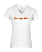 Epic Ladies Pride Peace Love Rainbow LGBTQIA V-Neck Graphic T-Shirts